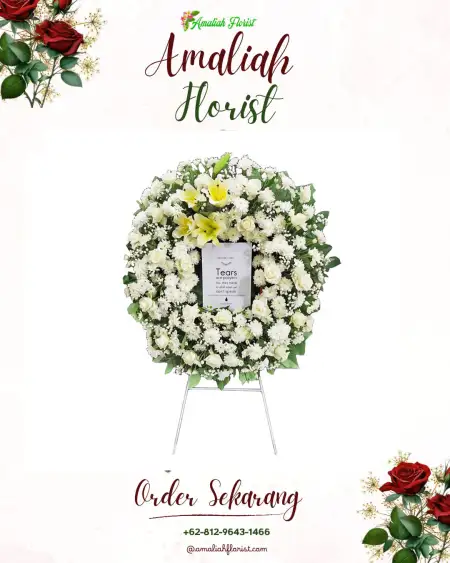 Krans Bunga Duka Gedung Wedding Jakarta Utara